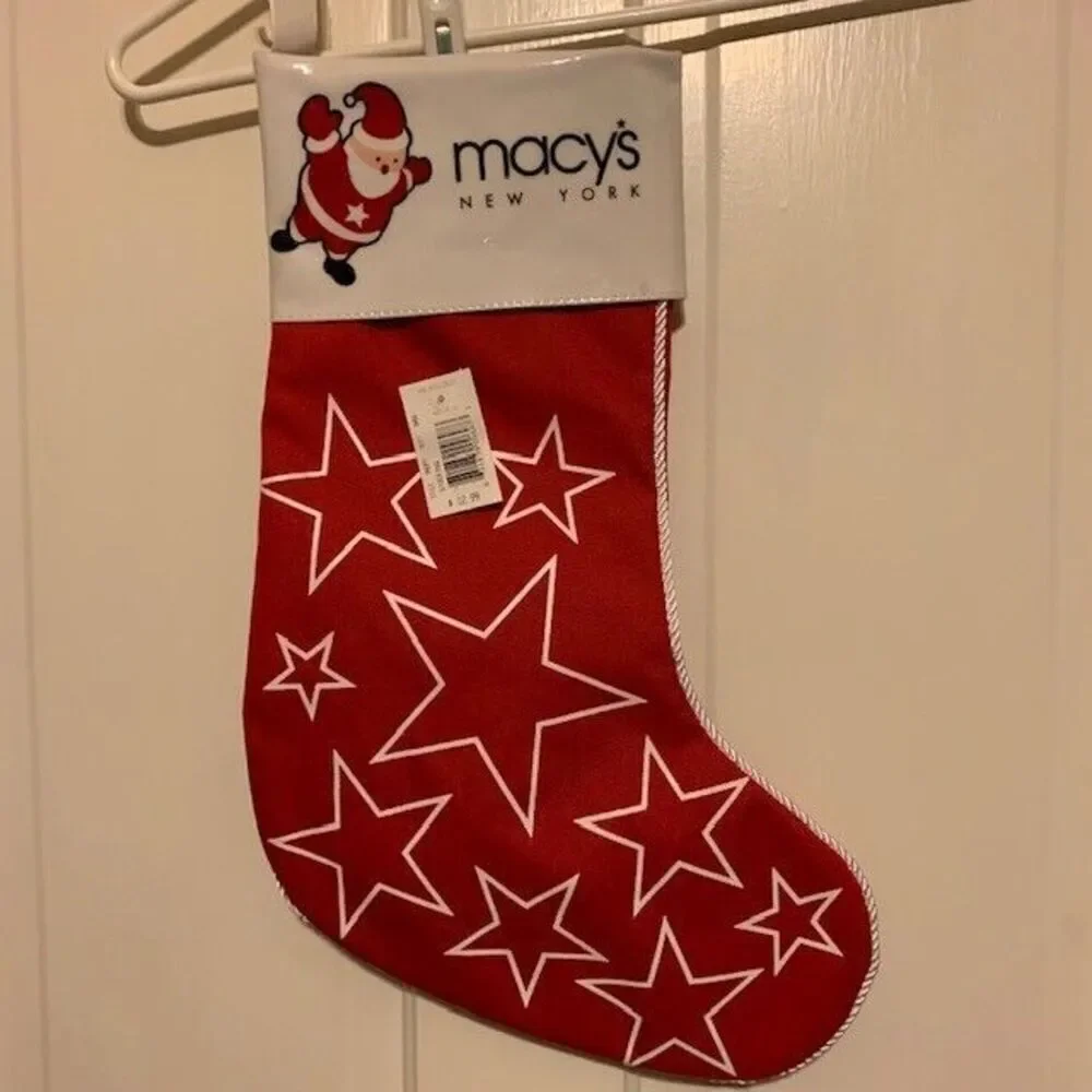 MACY'S NEW YORK CHRISTMAS STOCKING NWT